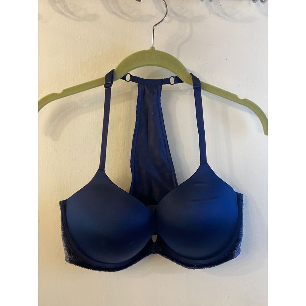 Vs Victoria‎ Secret 36D very sexy FC Racerback bling navy